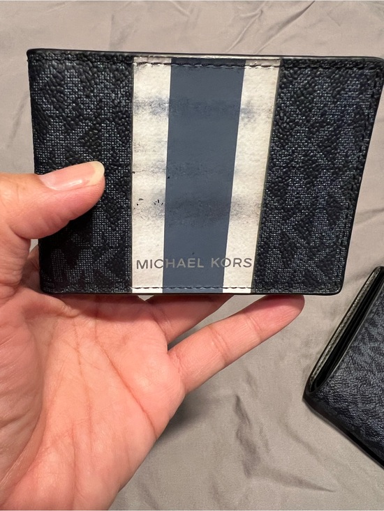 billfold wallet michael kors card holder blue